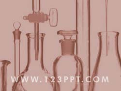 Chemistry Glass & Beakers powerpoint background