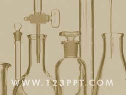 Chemistry Glass & Beakers powerpoint background