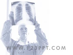 Doctor Examining Xrays powerpoint background