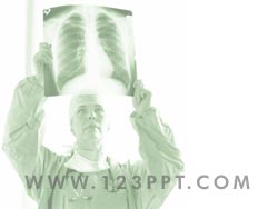 Doctor Examining Xrays powerpoint background