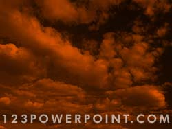 Coloured Clouds powerpoint background