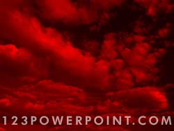 Coloured Clouds powerpoint background