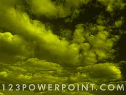 Coloured Clouds powerpoint background