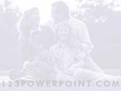 Royalty Free Happy Family PowerPoint Background In Blue