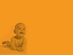 Toddler Crawling  PowerPoint Background