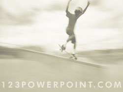 Teen Skateboarding powerpoint background