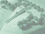 Rosary on Bible PowerPoint Background