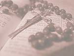 Rosary on Bible PowerPoint Background