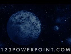 The Earth In Orbit powerpoint background