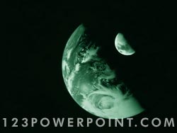 The Earth & Moon powerpoint background