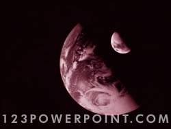 The Earth & Moon powerpoint background