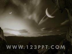 Space Landscape powerpoint background