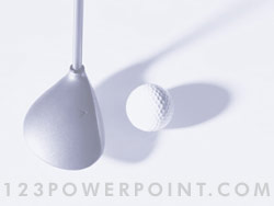 Golf Teeing Off powerpoint background