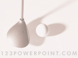 Golf Teeing Off powerpoint background