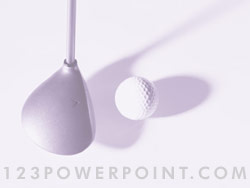 Golf Teeing Off powerpoint background