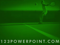 Tennis Return Serve powerpoint background