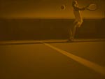 Tennis Return Serve PowerPoint Background