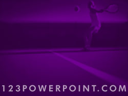 Tennis Return Serve powerpoint background