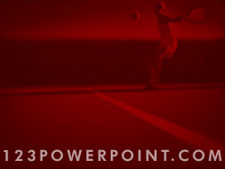 Tennis Return Serve powerpoint background