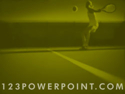 Tennis Return Serve powerpoint background