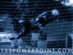 Soccer Goalkeeper Save powerpoint background