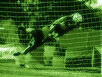 Soccer Goalkeeper Save PowerPoint Background