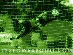 Soccer Goalkeeper Save powerpoint background