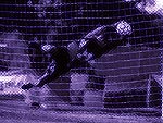 Soccer Goalkeeper Save PowerPoint Background