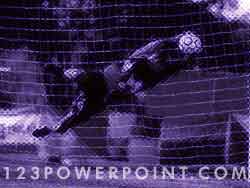 Soccer Goalkeeper Save powerpoint background