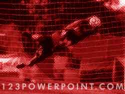 Soccer Goalkeeper Save powerpoint background