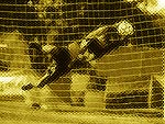 Soccer Goalkeeper Save PowerPoint Background