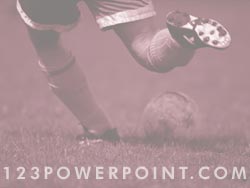 Soccer Running with Ball powerpoint background