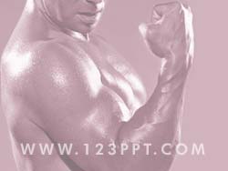 Bodybuilder Strength powerpoint background