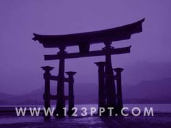 Hiroshima Bay Japan powerpoint background