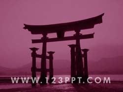 Hiroshima Bay Japan powerpoint background