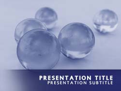 Abstract Glass Balls Title Master slide design