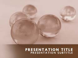 Abstract Glass Balls Title Master slide design