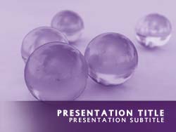 Abstract Glass Balls Title Master slide design