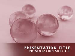 Abstract Glass Balls Title Master slide design