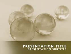 Abstract Glass Balls Title Master slide design