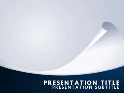 Abstract Curl Title Master slide design