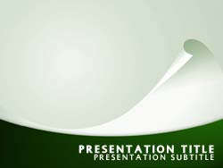 Abstract Curl Title Master slide design