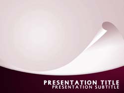 Abstract Curl Title Master slide design