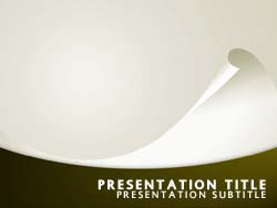 Abstract Curl Title Master slide design