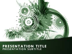 Abstract Art Title Master slide design