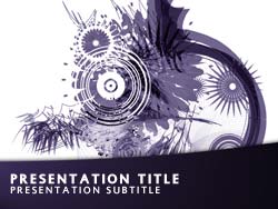 Abstract Art Title Master slide design