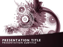 Abstract Art Title Master slide design