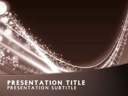 Abstract Starburst Title Master slide design