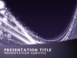 Abstract Starburst Title Master slide design