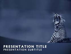 Wild Cats Conservation Title Master slide design